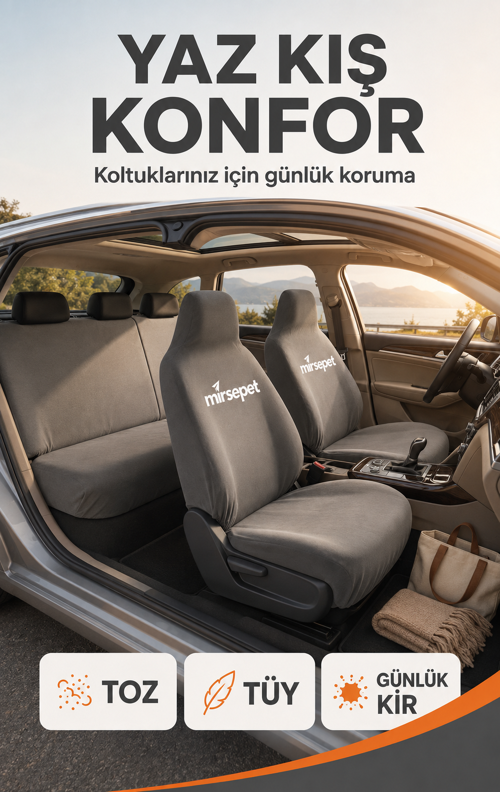Dacia Uyumlu Penye Koltuk Kılıfları