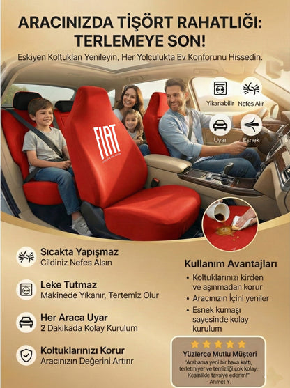 Fiat Uyumlu Penye Oto Koltuk Kılıfı