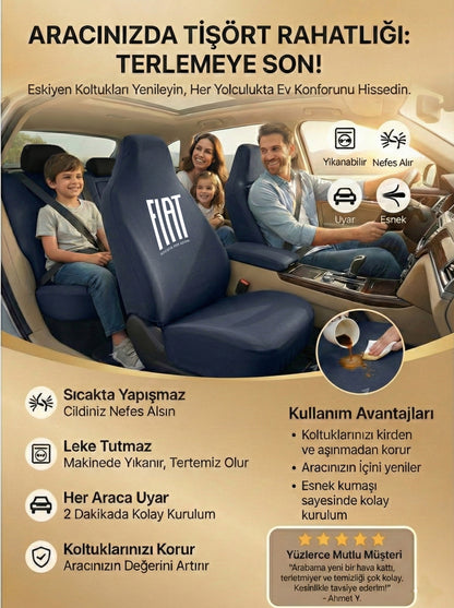 Fiat Uyumlu Penye Oto Koltuk Kılıfı