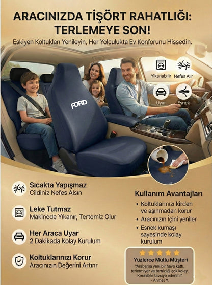 Ford Uyumlu Penye Oto Koltuk Kılıfı