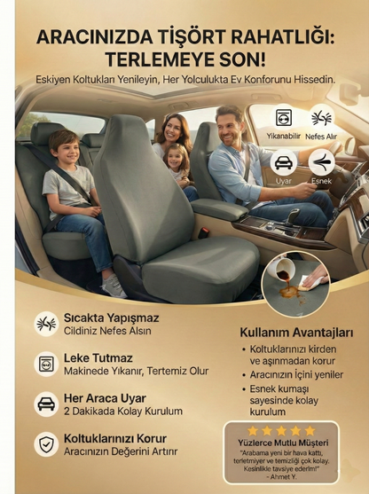 Volvo Uyumlu Penye Oto Koltuk Kılıfı
