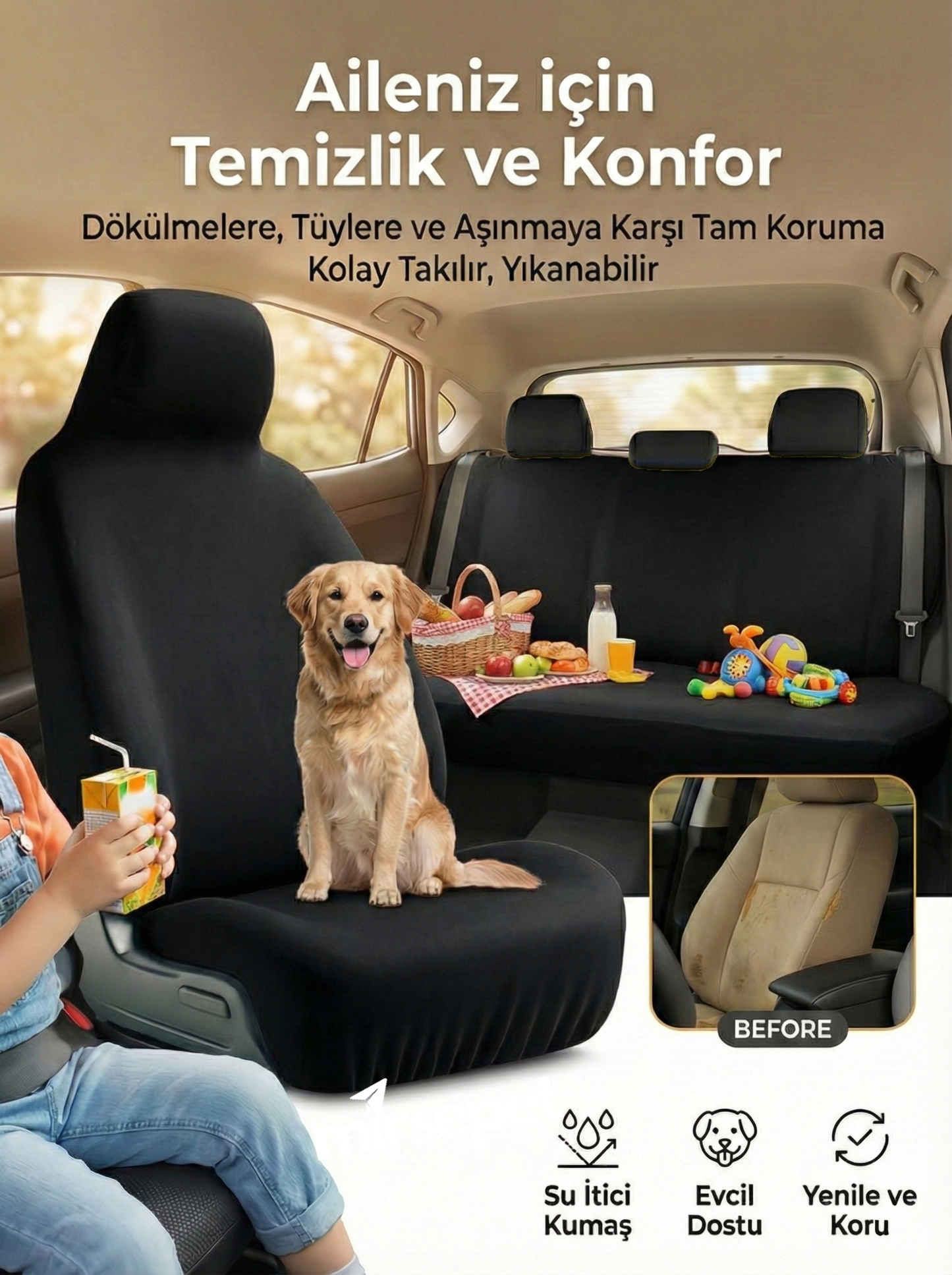 volvo uyumlu penye oto koltuk kılıfı