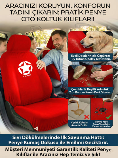 Jeep Uyumlu Penye Oto Koltuk Kılıfı