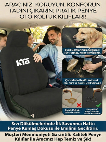 Kia Uyumlu Penye Oto Koltuk Kılıfı