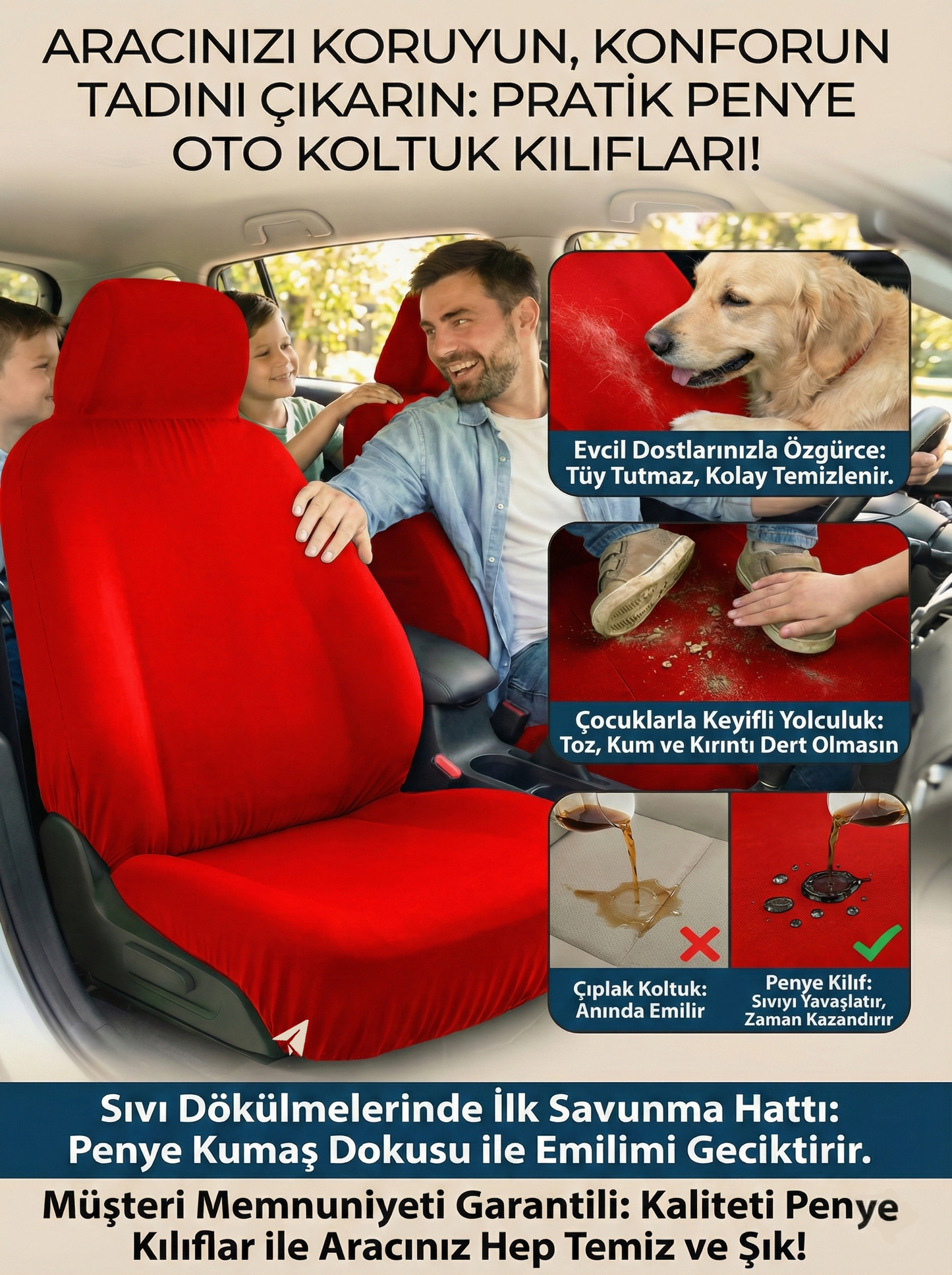 volvo uyumlu penye oto koltuk kılıfı