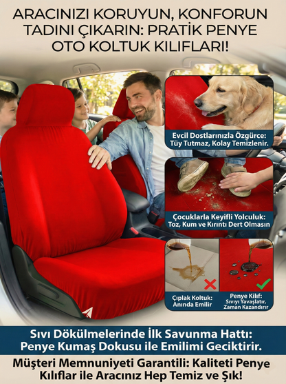 Volvo Uyumlu Penye Oto Koltuk Kılıfı
