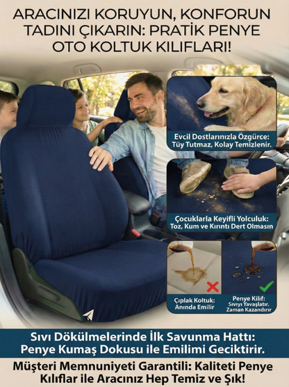 Volvo Uyumlu Penye Oto Koltuk Kılıfı