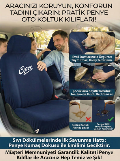 Opel Uyumlu Penye Oto Koltuk Kılıfı