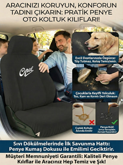 Opel Uyumlu Penye Oto Koltuk Kılıfı
