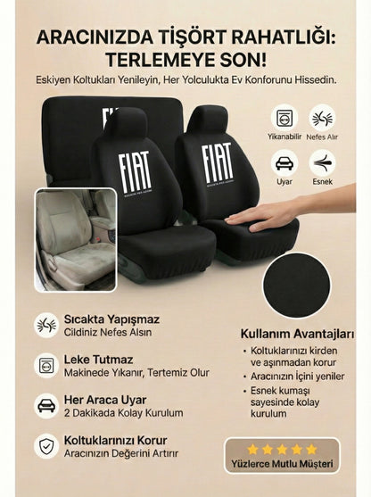 Fiat Uyumlu Penye Oto Koltuk Kılıfı
