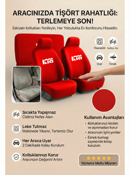 Kia Uyumlu Penye Oto Koltuk Kılıfı