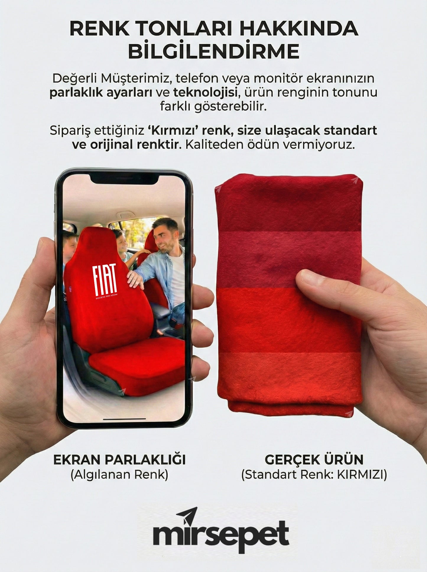 fiat uyumlu penye oto koltuk kılıfı