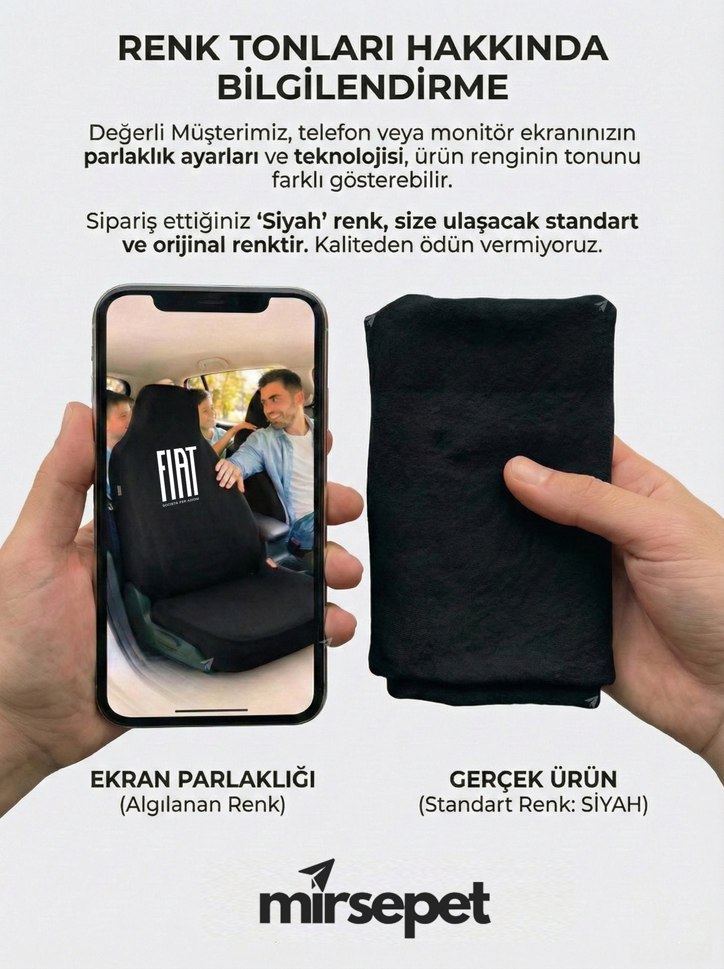 fiat uyumlu penye oto koltuk kılıfı