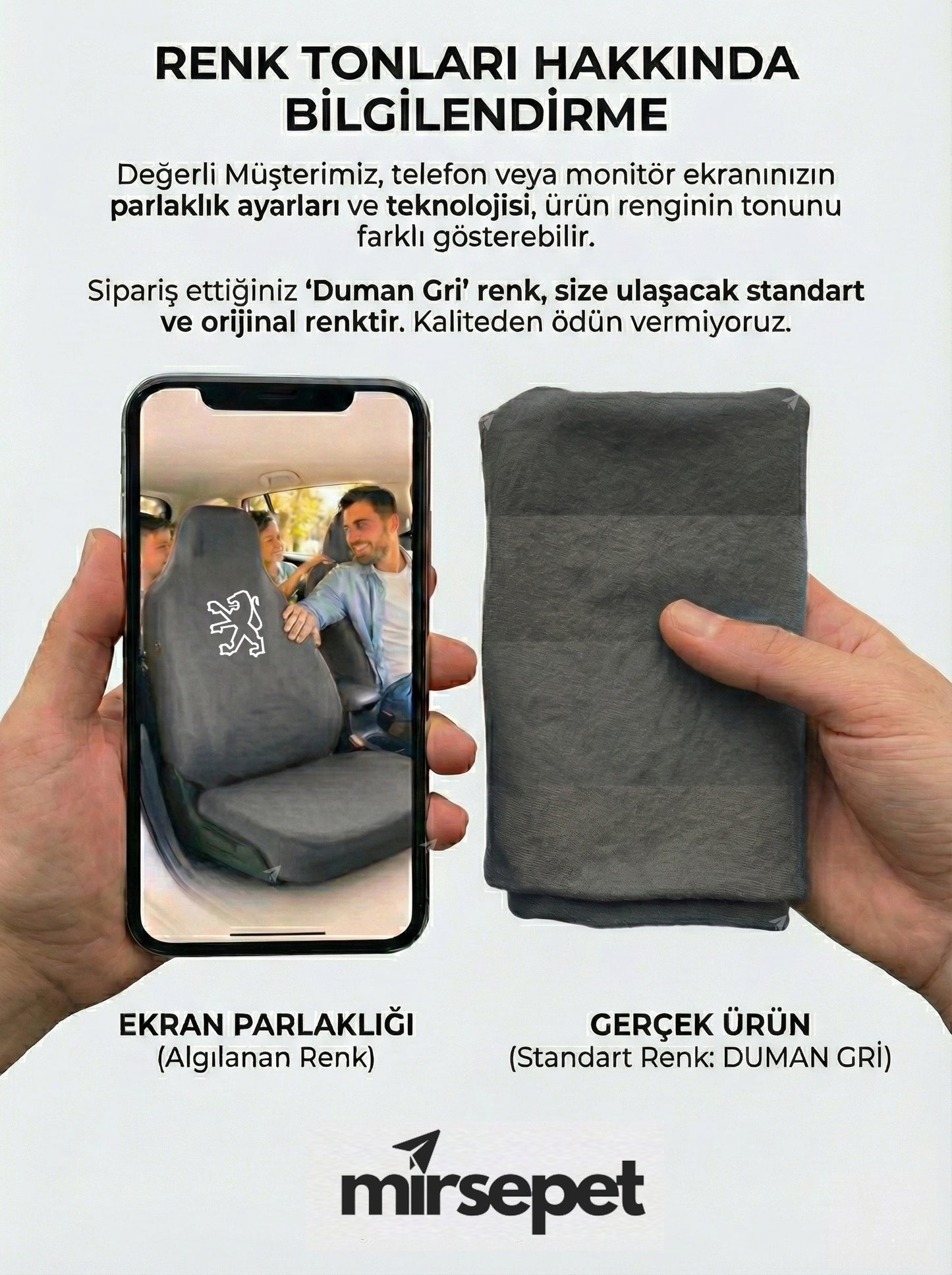 peugeot uyumlu penye oto koltuk kılıfı