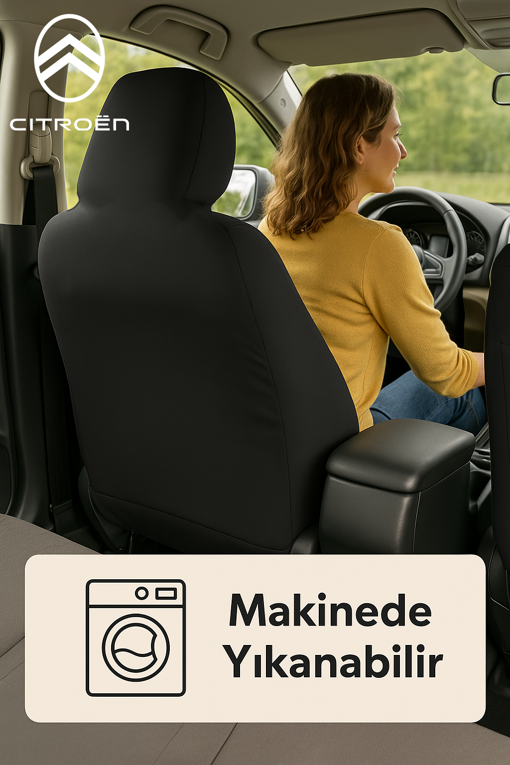 citroen c3 ile uyumlu oto koltuk kilifi fit yapisi ile aracinizin havasini degistirir